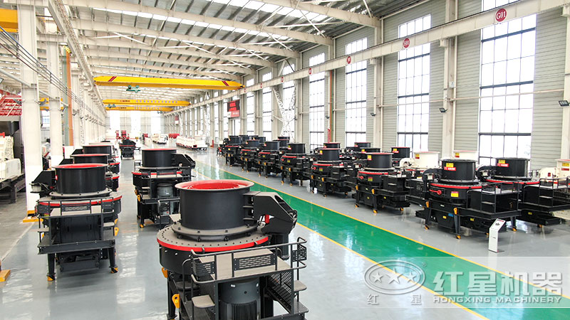 花崗巖石子粉碎機(jī)、制砂機(jī)車間現(xiàn)貨